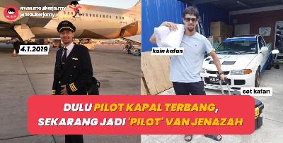 Dulu pilot kapal terbang, sek﻿arang jadi pilot van jenazah