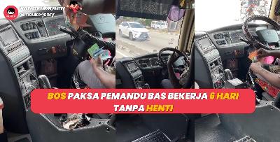 Pemandu Bas Ni Dipaksa Bekerja Selama 6 Hari Tanpa Henti!!