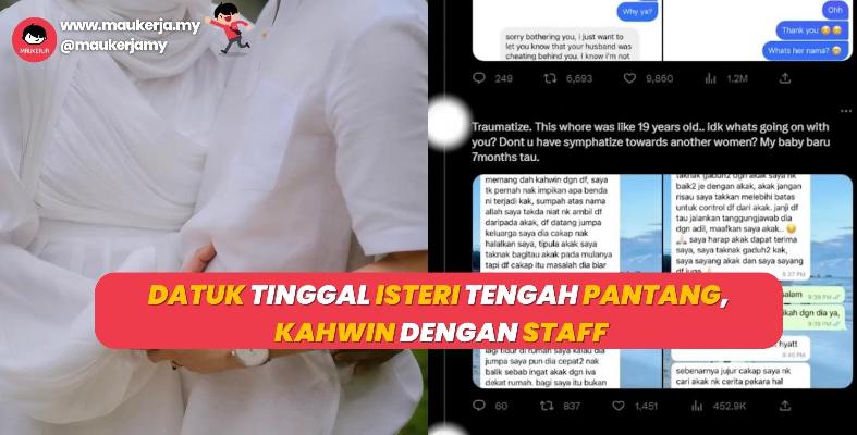 Datuk Kahwin Perempuan Lain Masa Isteri Tengah Berpantang