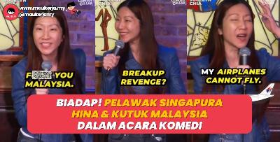 Biadap! Pelawak Singapura Hina Dan Kutuk Malaysia Dalam Acara Komedi!