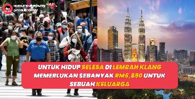 Untuk Hidup Selesa Di Lembah Klang Memerlukan Sebanyak RM6,890 Untuk Sebuah Keluarga