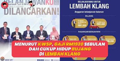 Menurut KWSP Gaji RM1930 Sebulan Dah Cukup Hidup Bujang Di Lembah Klang!