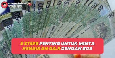 5 Steps Penting Untuk Minta Kenaikan Gaji Dengan Bos