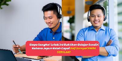 Siapa Sangka! Lelaki Ini Buktikan Belajar Sendiri Bahasa Jepun Boleh Capai Gaji Sampai RM8K SEBULAN!