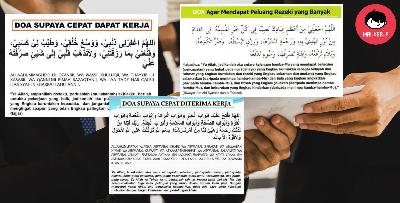 Doa Dapat Kerja: Susah Dapat Kerja? Amalkan Doa Ni Tiap Hari