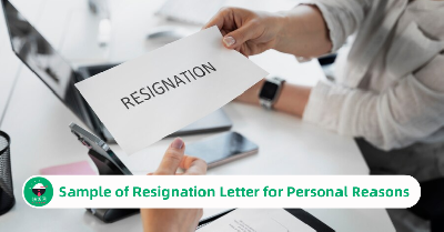Sample of Resignation Letter for Personal Reasons