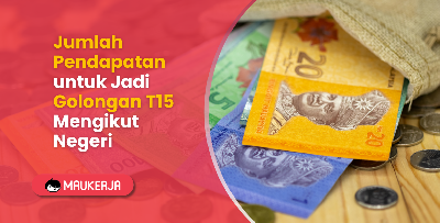 Jumlah Pendapatan untuk Jadi Golongan T15 Mengikut Negeri