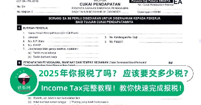 2025年大马 LHDN 报税Income Tax教学, 个人所得税怎样交?