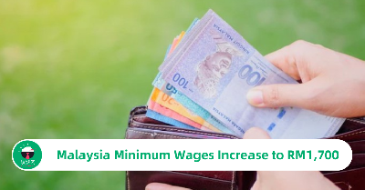 Malaysia Minimum Wages Increase to RM1,700