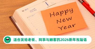 2026 祝福语｜适合发给老板、同事与顾客的新年祝福语（中英）