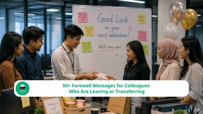 50+ Farewell Messages for Colleagues Who Are Leaving or Transferring