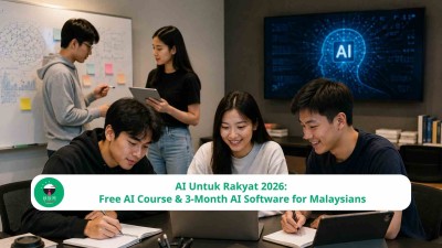 AI Untuk Rakyat 2026: Free AI Course & 3-Month AI Software for Malaysians